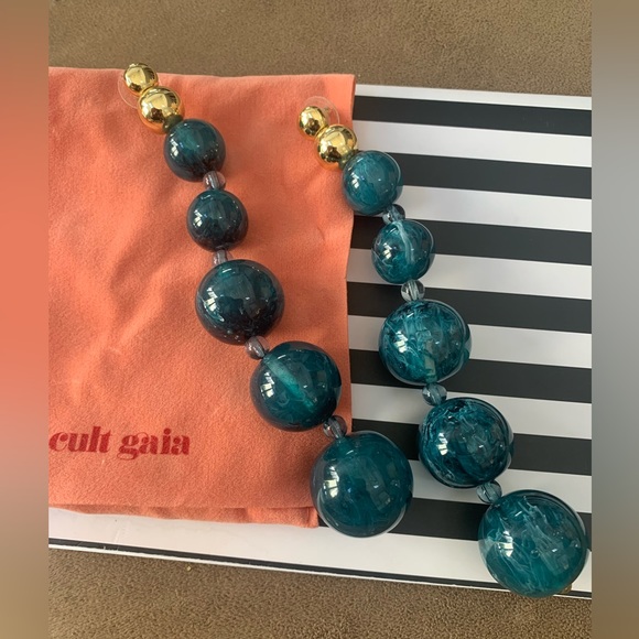 cult gaia Jewelry - Cult Gaia Bead Drop Earrings 6 inches